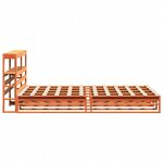 vidaXL Cadre de lit sans matelas cire marron 140x200cm bois pin massif