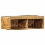 VidaXL Meuble TV mural 60x30x19 cm bois massif de manguier brut
