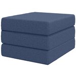 vidaXL Canapé-lit pliable 90 x 63 x 45 cm Bleu