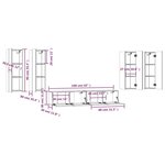 vidaXL Ensemble de meubles TV 6 Pièces Sonoma gris Bois d'ingénierie