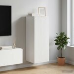 vidaXL Armoire Murale 33 x 34 5 x 90 cm Bois d'ingénierie Blanc