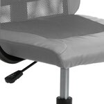 vidaXL Chaise de bureau réglable en hauteur gris