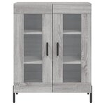 vidaXL Buffet sonoma gris 69 5x34x90 cm bois d'ingénierie