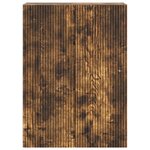 vidaXL Armoire Murale Chêne fumé 66 x 34 5 x 90 cm Bois d'ingénierie