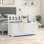 vidaXL Banc Blanc 110x41x76 5 cm Bois de pin massif