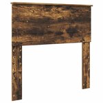 vidaXL Lit de Rangement Chêne fumé 90 x 200 cm Bois d'ingénierie