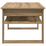 vidaXL Table basse Chêne artisanal 96 x 54 x 44 cm Bois d'ingénierie