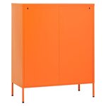 vidaXL Armoire de rangement Orange 80x35x101 5 cm Acier