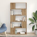 vidaXL Meuble TV Chêne Artisan Panneau de particules 80 x 24 x 155 cm