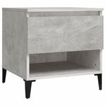 vidaXL Tables d'appoint 2 Pièces Gris béton 50x46x50 cm Bois d'ingénierie