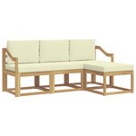 vidaXL Ensemble de canapés d'extérieur 4 pc