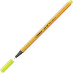 Stylo-Feutre POINT 88 Pointe Fine 0 4 mm Jaune FLUO STABILO