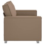 vidaXL Fauteuil canapé Cappuccino 160 x 78 x 84 cm Cuir artificiel