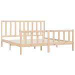 vidaXL Cadre de lit sans matelas 200x200 cm bois massif