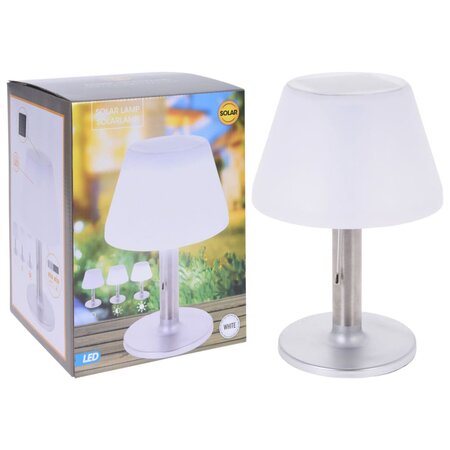 ProGarden Lampe de table solaire à LED Blanc