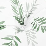 vidaXL Coussin de banc de jardin motif de feuilles 110x50x7 cm tissu