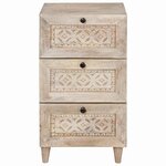 vidaXL Buffet avec tiroir Blanc 33 5 x 40 x 75 cm