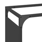 vidaXL Portant de bois chauffage noir 44x28x90 cm