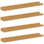 vidaXL Étagère Murale 4 pc Beige 60 x 9 x 3 cm Bois d'ingénierie