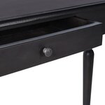 vidaXL Table console Noir clair 110x30x75 cm Bois d'acajou massif