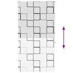 vidaXL Store enrouleur de douche 140x240 cm largeur du tissu 136 cm