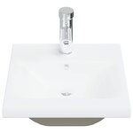 vidaXL Ensemble de meubles de salle de bain 4 Pièces gris béton