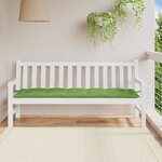 vidaXL Coussin de banc de jardin vert mélangé 180x50x7 cm tissu