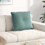 vidaXL Coussin de Dos Vert Mer 60 x 50 cm Tissu en velours côtelé