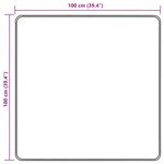 vidaXL Coureur de Tapis MARSA Sable 100 x 100 cm Polyester et PVC