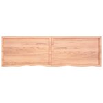 vidaXL Dessus de table marron clair bois chêne massif traité