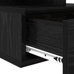 vidaXL Tables de chevet 2 Pièces Chêne Noir 40x31x27 cm Bois d'ingénierie