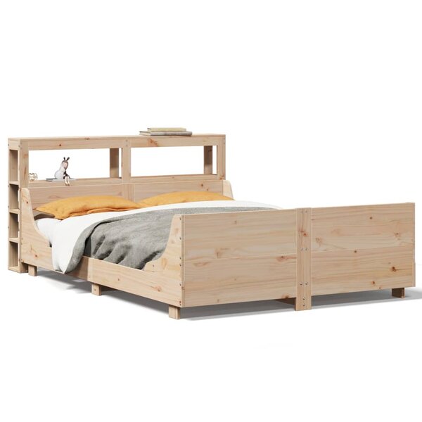vidaXL Cadre de lit sans matelas 140x200 cm bois massif de pin