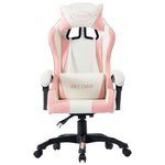 vidaXL Fauteuil de jeux vidéo Rose Similicuir