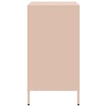 vidaXL Buffet rose 68x39x73 5 cm acier laminé à froid