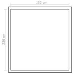 vidaXL Serre renforcée en aluminium avec cadre de base 6 05 m²