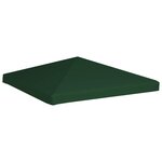 vidaXL Toile supérieure de belvédère 310 g / m² 3 x 3 m Vert