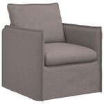 vidaXL Canapé 2 Pièces Taupe 196 x 82 x 85 cm tissu