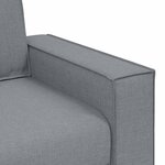 vidaXL Ensemble de Canapés 3 Pièces Gris 220 x 78 x 84 cm tissu