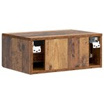 vidaXL Cabinet de chevet avec tiroir Bois ancien 49 x 34 5 x 20 cm
