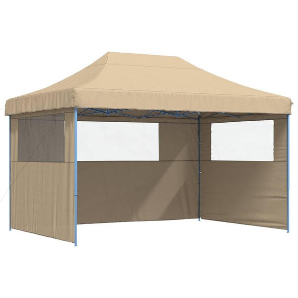 vidaXL Tente de fête 279 x 410 x 315 cm Beige Tissu Oxford