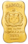 HARIBO GOLDBEAR 3D Shaped 1 Once Argent Coin 5 Dollars Samoa 2022