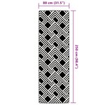 vidaXL Tapis d'extérieur gris 80x250 cm PP
