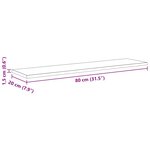 vidaXL Étagère à livres 4 Pièces Noir 80 x 20 x 1.5 cm Bois d'ingénierie