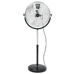 vidaXL Ventilateur sur pied avec tête inclinable 3 vitesses 45 cm 100W