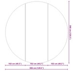 vidaXL Tapis de sol de piscine noir Ø 306 cm  en tissu non tissé et rond.