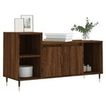 vidaXL Meuble TV Chêne marron 100x35x55 cm Bois d'ingénierie