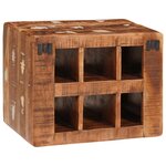 vidaXL Étagère à vin Marron 44 x 30 x 35 cm Bois récupéré massif