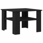 vidaXL Table basse Chêne noir 60 x 60 x 42 cm Bois d'ingénierie