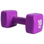 Pure2Improve Haltère 10 kg Néoprène Violet