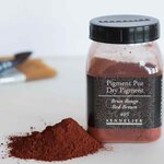 Pigment pour création de peinture - pot 110 g - brun rouge